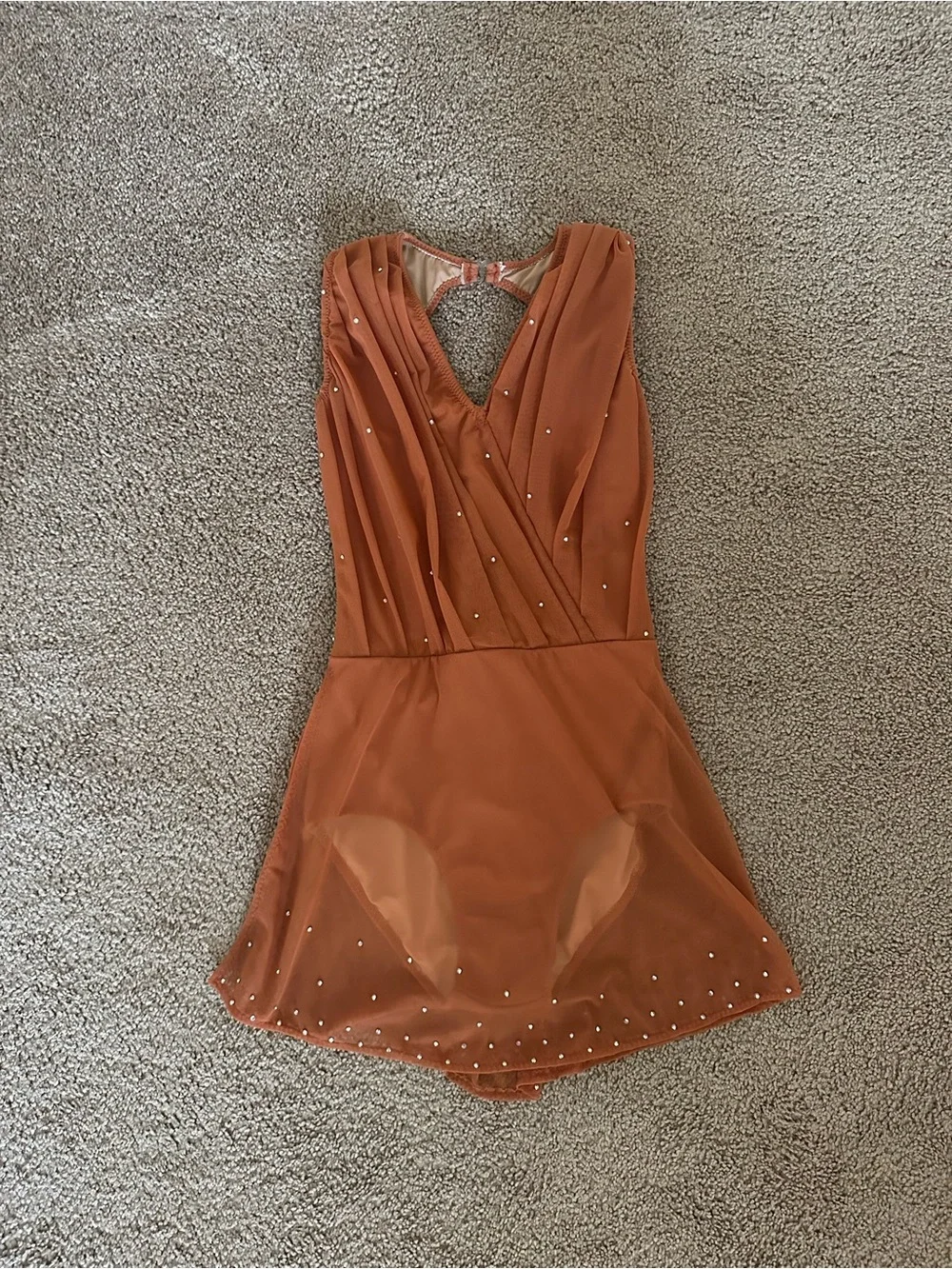 Custom Burnt Orange Dance Costume